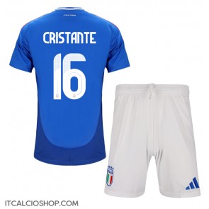 Italia Bryan Cristante #16 Prima Maglia Bambino Europei 2024 Manica Corta (+ Pantaloni corti)